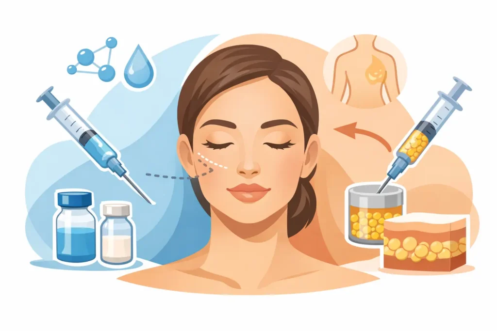 Dermal Fillers or Fat Grafting for Your Face
